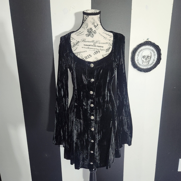 RARE 90's Betsey Johnson Velvet - Picture 2 of 6